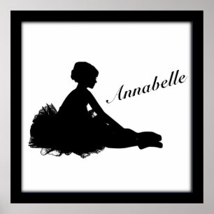 Poster Weary Ballerina Personnalisé w Nom