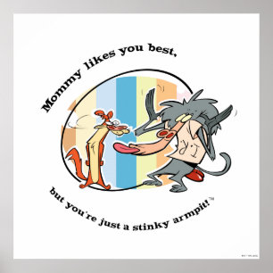 Poster Weasel & Baboon "Maman aime mieux que toi"