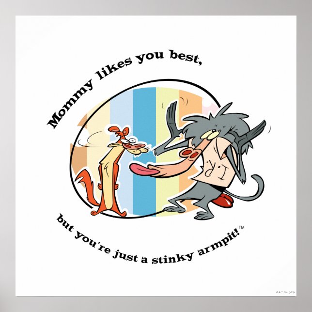 Poster Weasel & Baboon "Maman aime mieux que toi" (Devant)