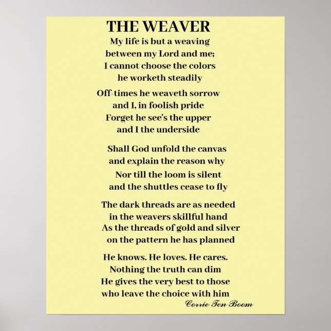 POSTER WEAVER (Devant)
