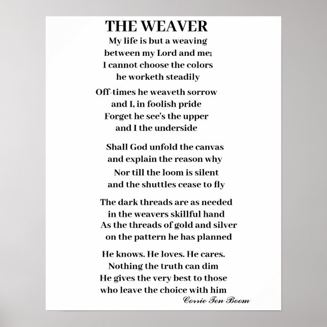 POSTER WEAVER (Devant)