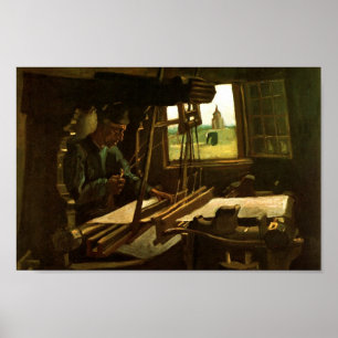 Poster Weaver près d'une fenêtre ouverte Van Gogh Fine 