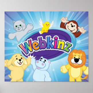 Poster Webkinz : Entrez et jouez