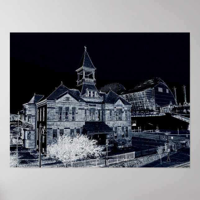 Poster Webster House et Kauffman Centre (Devant)