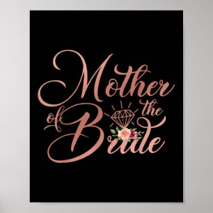 Poster Wedding shower nuptiale Cadeau maman Mère de la ma