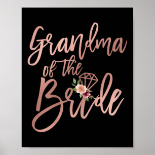 Poster Wedding shower Pour Grand-Mère De L'Épouse De L'Ép