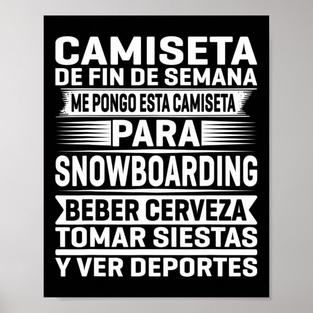 Poster Week-end Snowboard (Devant)