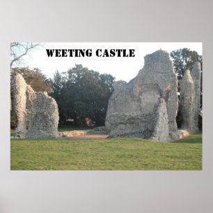 Poster Weeting Castle Weeting Norfolk England