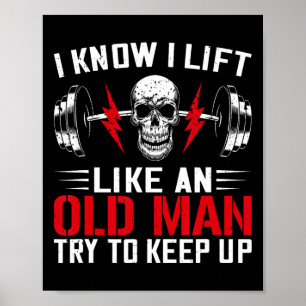 Poster Weighlifter Amusant Je Sais Que Je Souleve Comme U