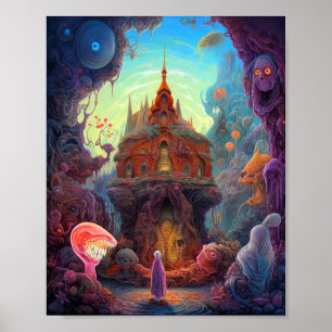 Poster Weight Déplaisant House Surreal Art