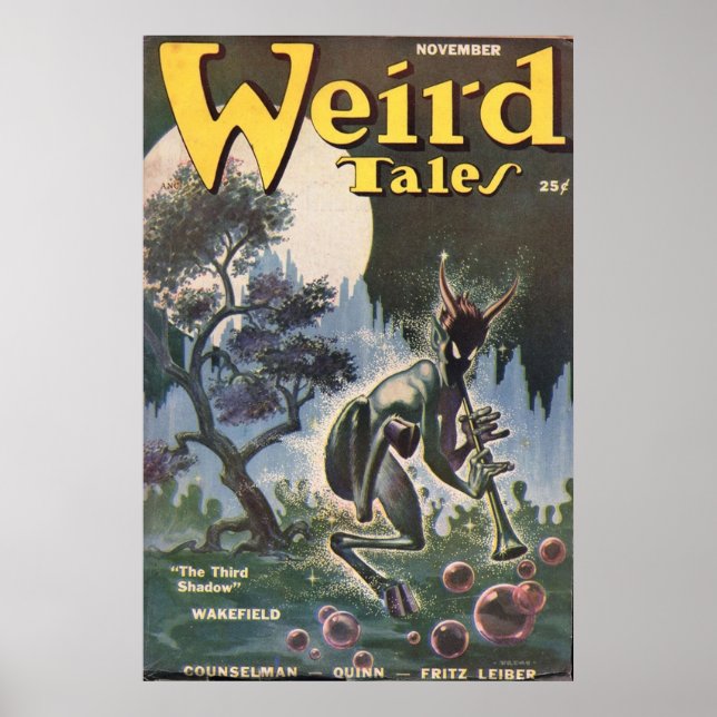 Poster Weird Tales Jazz Satyr (Devant)
