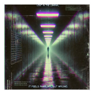 🖤 Poster Weirdcore "Lost in the Liminal" 🖤