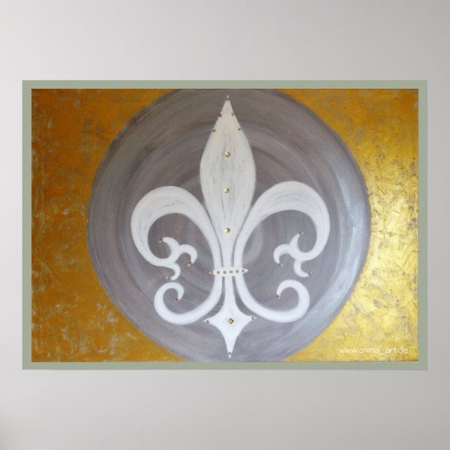 Poster "Weiße Lilie" (Devant)