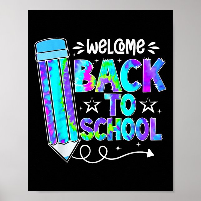 Poster Welcome Back To School Shirts First Day Of School  (Devant)