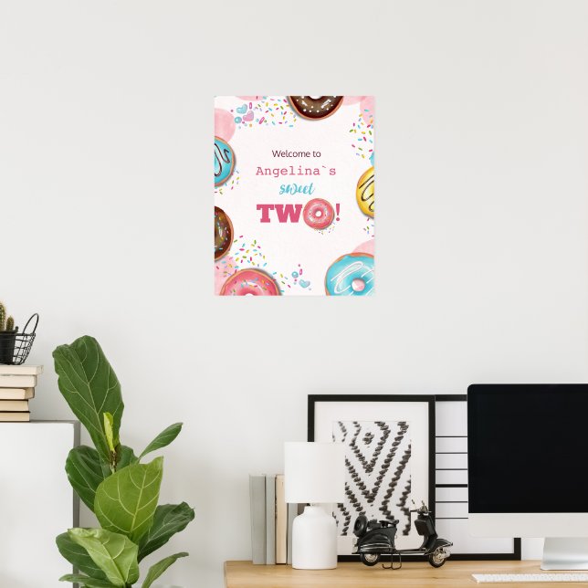  Poster "Welcome"  for 2nd Birthday. (Home Office)