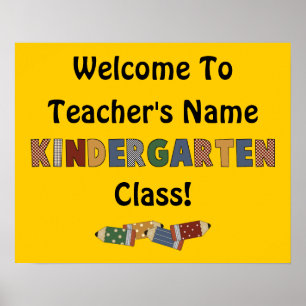 Poster Welcome Kindergarten (personnalisable)