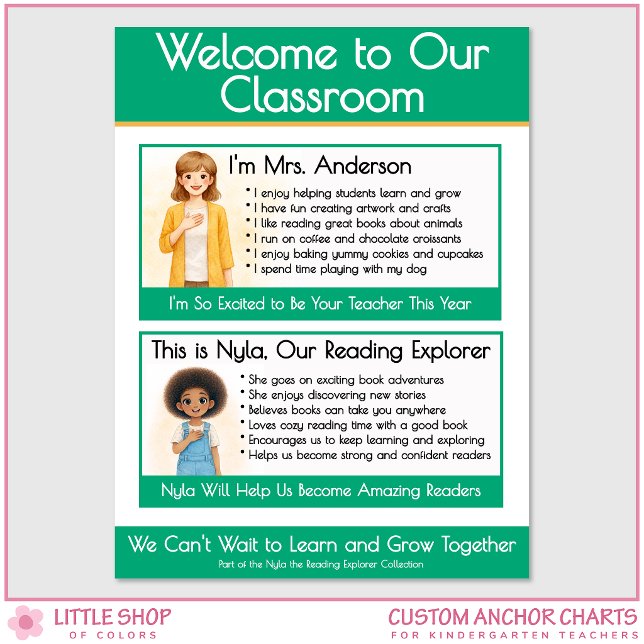 Poster Welcome to Our Classroom Teacher Anchor Chart (Créateur téléchargé)