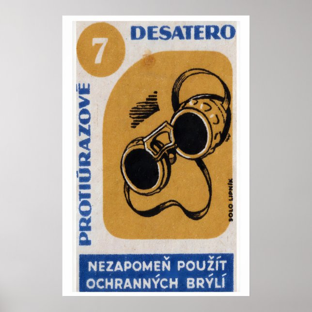 Poster Welding Glasses - Matchbox Print - Aesthetic Wall (Devant)