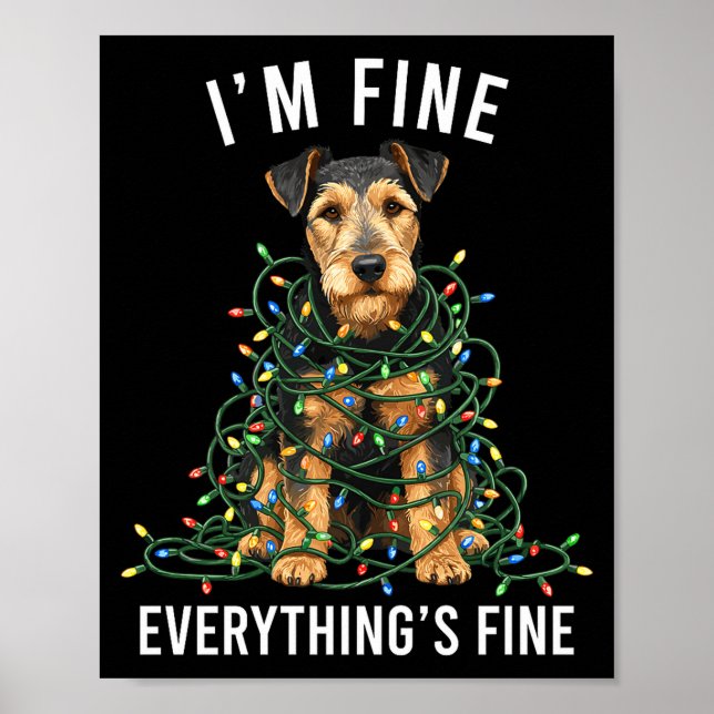 Poster Welerrier Christmas I'm Fine Everything Is Fine Pr (Devant)