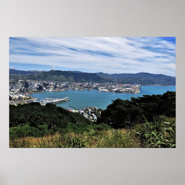 Poster Wellington Nouvelle-Zélande (Devant)