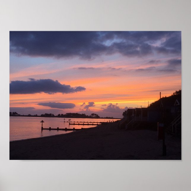 Poster Wells Sunrise Next The a Sea Norfolk (Devant)