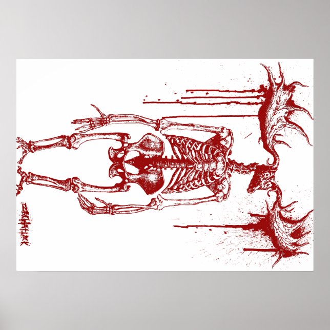 Poster Wendigo Skeleton #2 (Devant)