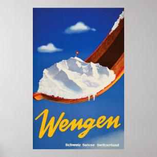 Poster Wengen, Suisse