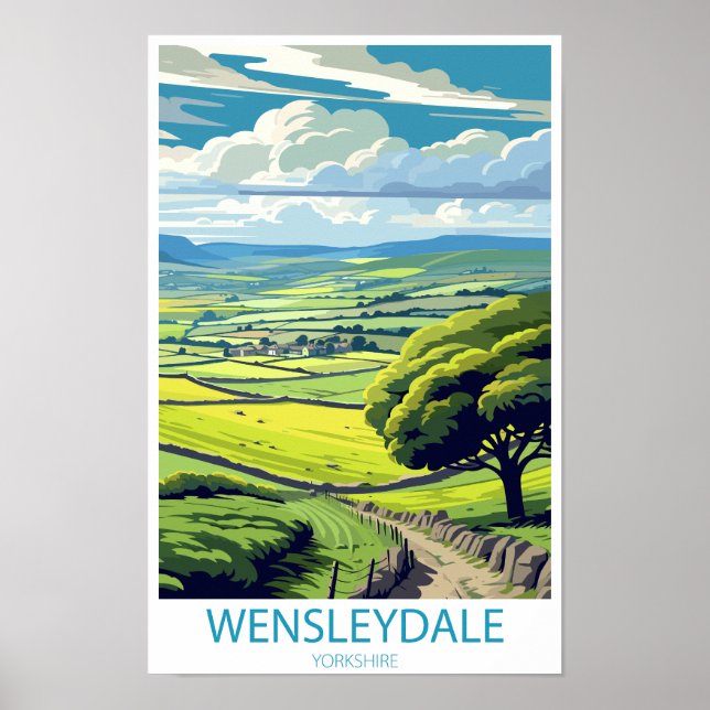 Poster Wensleydale Yorkshire Angleterre cadeaux (Devant)