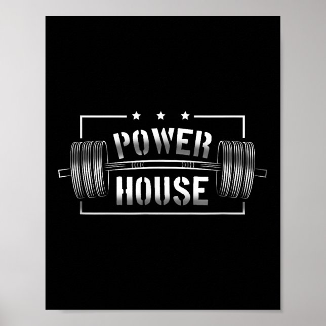 Poster Wer House Gym Motivation Bold Statement  (Devant)
