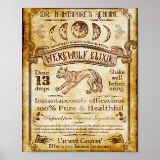 Poster Werewolf Elixir