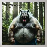 Werewolf Qui A Mangé L'affiche de valeur du Villag