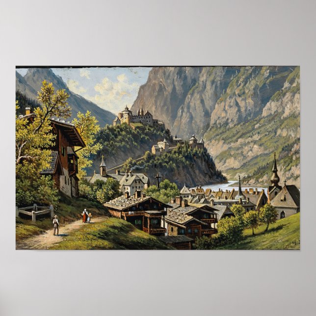 Poster Werfen Hubert Sattler (Devant)