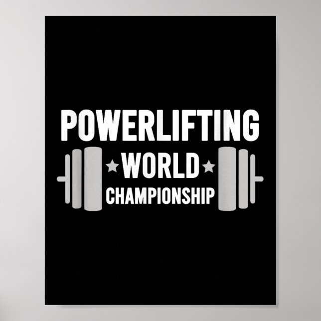 Poster Werlifter Motivational Gym Werlifting World Chamon (Devant)