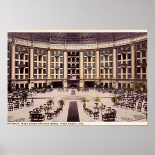 Poster West Baden Indiana West Baden Springs Hotel