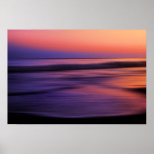 Poster West Coast Sunset Ocean Abstrait