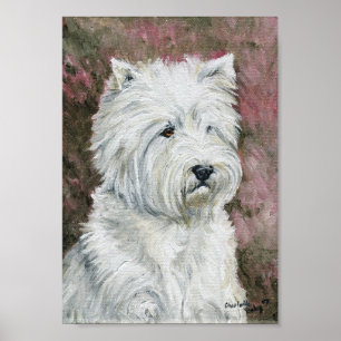 Poster "West Highland Terrier" Canevas d'art pour chiens 