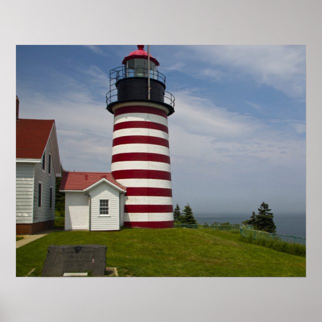 Poster West Quoddy Head Lighthouse State Park est (Devant)