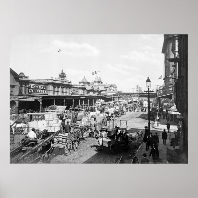 Poster West Street, New York City : 1901 (Devant)