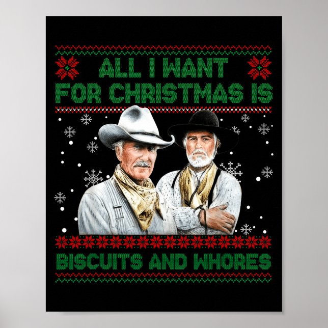 Poster Western Biscuits And S Christmas Quote  (Devant)