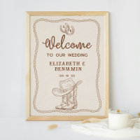 Western Cowboy Boots Horseshoe Mariage Bienvenue