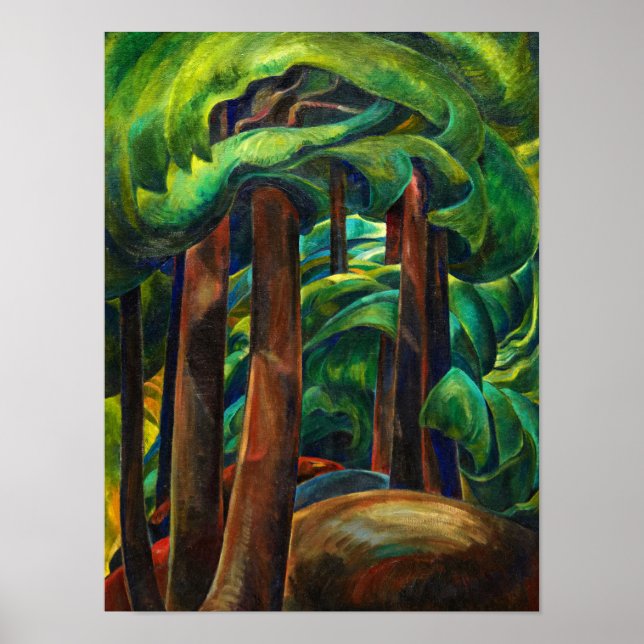 Poster Western Forest, 1931 par Emily Carr (Devant)
