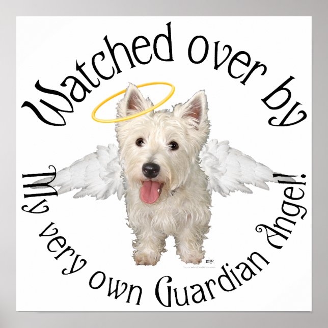 Poster Westie Guardian Angels (Devant)
