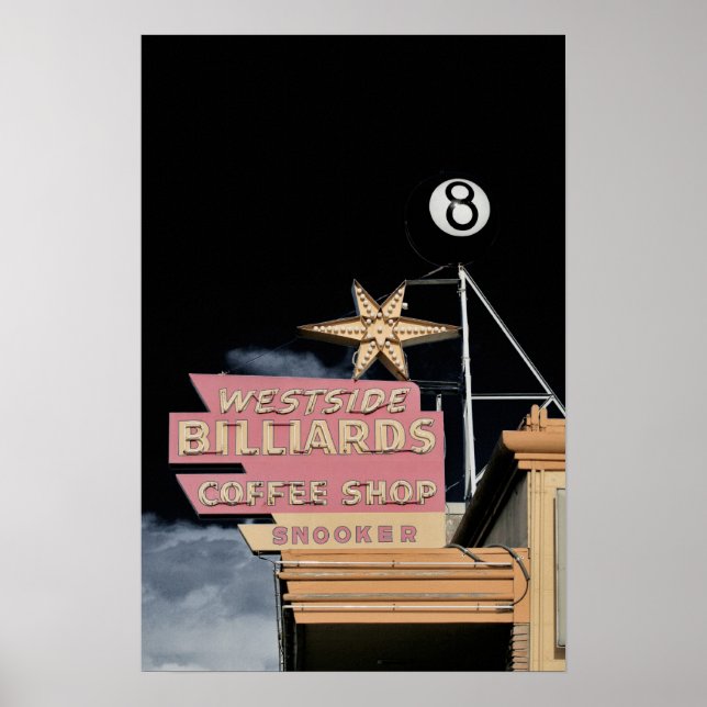 Poster Westside Billiards (Devant)