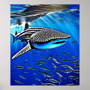 Poster Whale Shark Majesty Design
