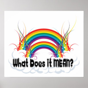 POSTER - WHAT DOES IT MEAN DOUBLE RAINBOW