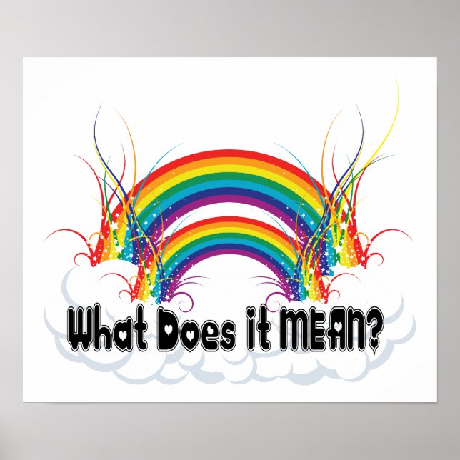 POSTER - WHAT DOES IT MEAN DOUBLE RAINBOW (Front)