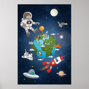 Poster What'happening around planet earth