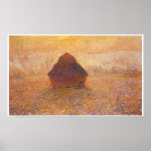 Poster Wheatstack (Sun dans la brume), 1891