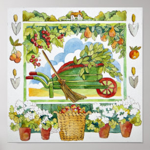 Poster Wheelbarrow - garden surround 2012