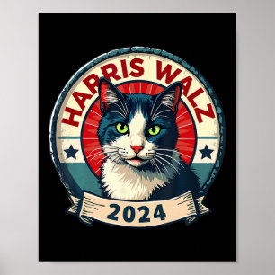 Poster Wheimer 2024 Chat Drôle Élection Kamala Harris Tim